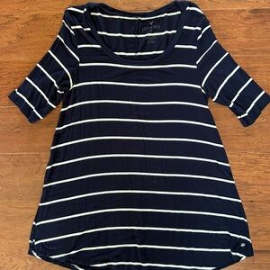 Soft & Sexy Navy Striped Short Sleeve Tee